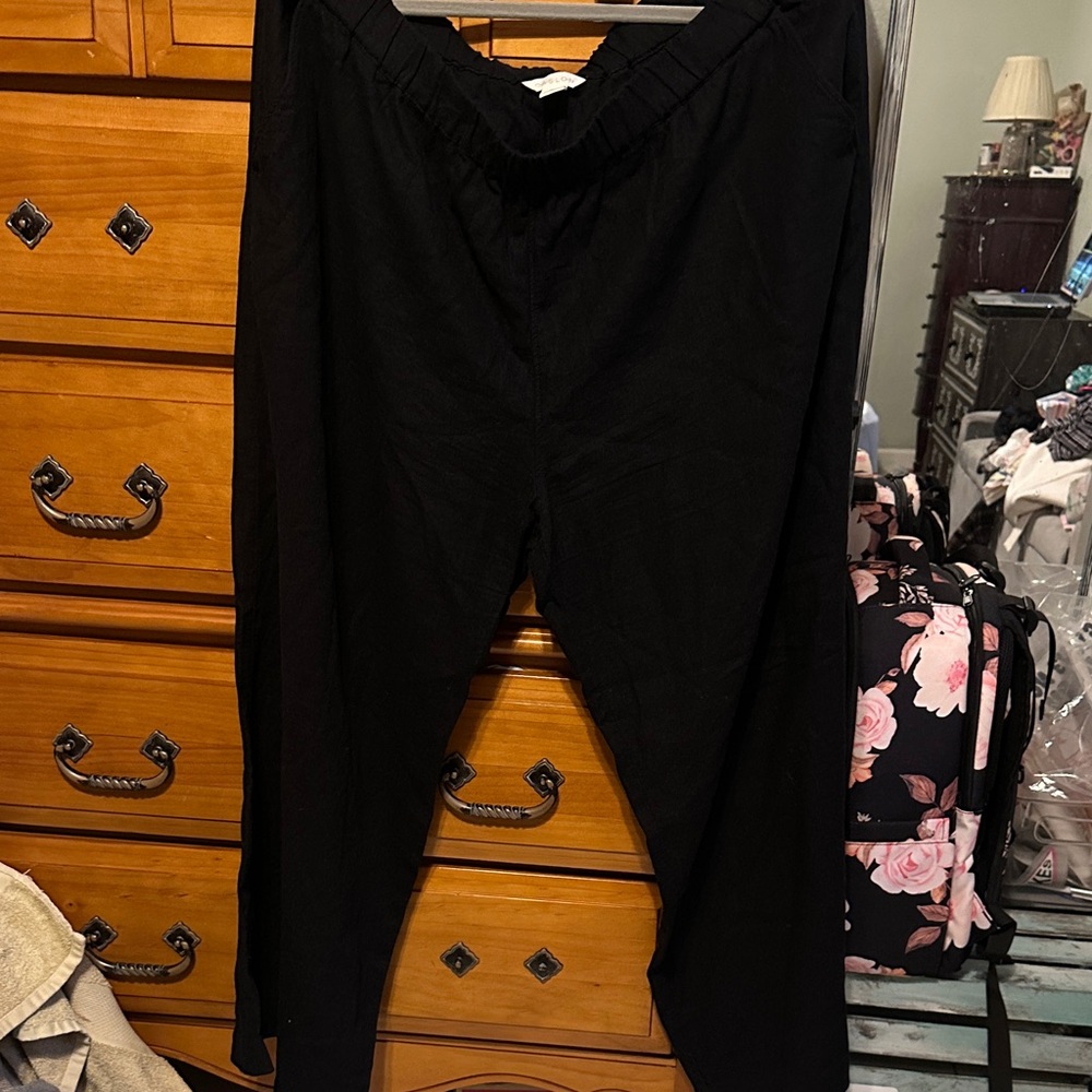 Caslon Women's Black Wide Leg Pants PXXL